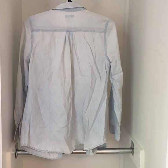 EUC Old Navy faded jean button up - Picture 3 of 3